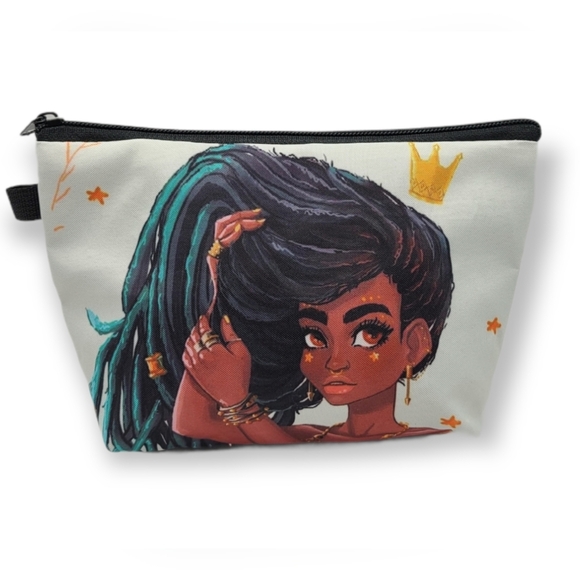 Black Girl Magic Cosmetic Pouch Bag - Picture 2 of 3